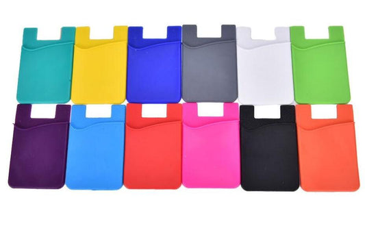Adhesive Sticker Back Cover Card Holder Case Pouch For Cell Phone colorful card holder 1PCS